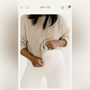 Oat & Co Oat Fleck Chunky Sweater
